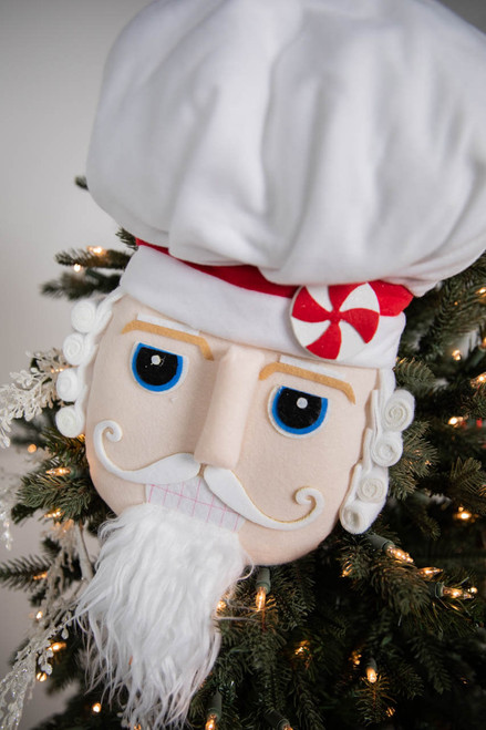 13” Plush Nutcracker Chef Head