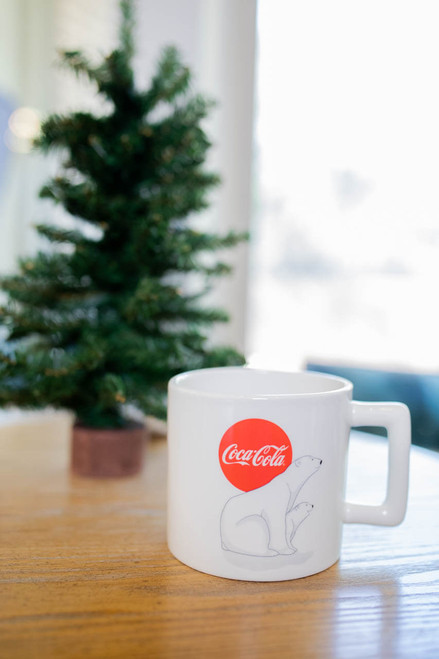 Ceramic Polar Bear with Coca-Cola Mug (Front)