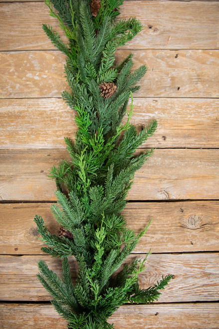 48” Real Touch Cedar Cone Garland