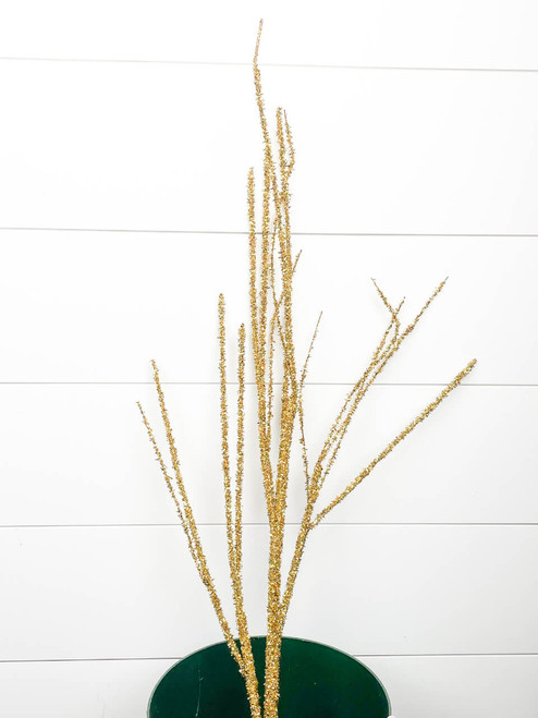 42” Gold Long Glitter Branch