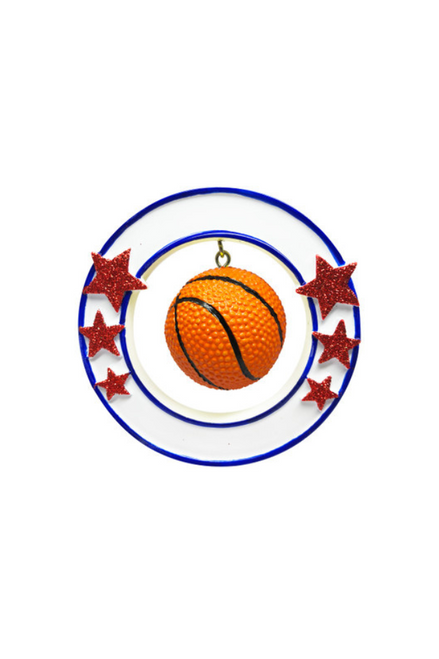 3" 3D Basketball Customizable Ornament