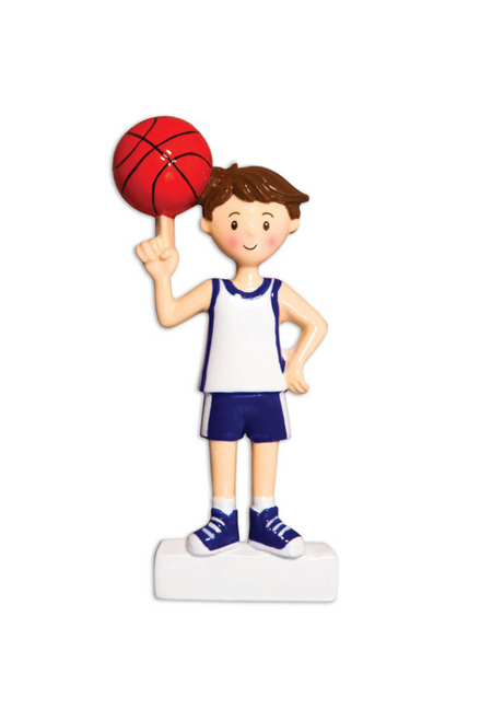 4" Boy Basketball Player Customizable Ornament