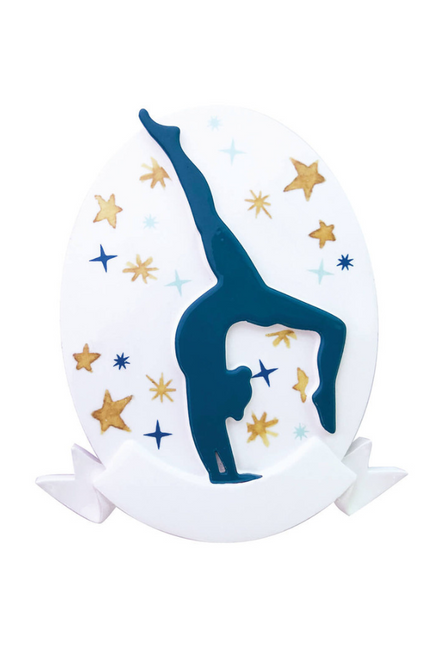 3.5" Child Gymnast Customizable Ornament