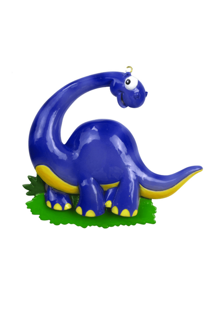 3.5" Purple Dinosaur Personalizable Ornament