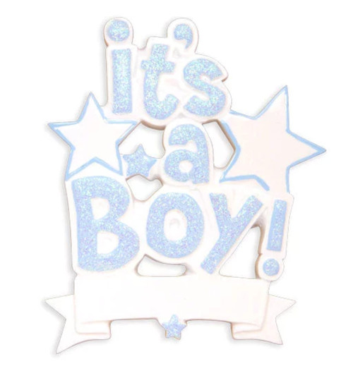 It’s A Boy Customizable Ornament