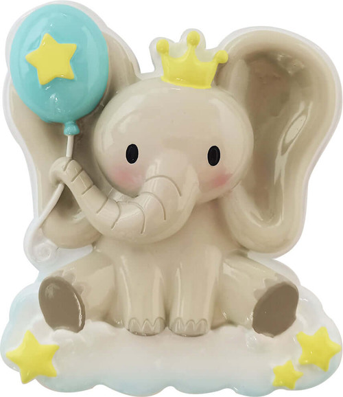 Baby Boy Elephant Customizable Ornament