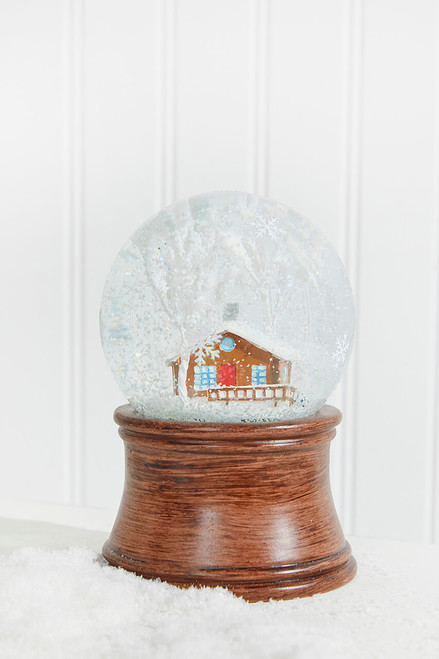 6” Lighted Cabin Waterglobe