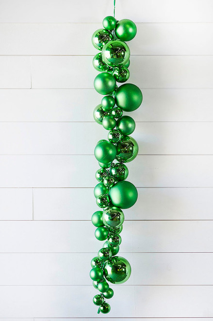 36" Green Matt/Shiny Ball Drop