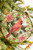 5" Glass Disc Cardinal Ornament- Right facing