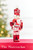 6" Glass Peppermint Candy Nutcracker Ornament