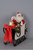 Karen Didion Lighted White Sled Santa Front