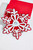 9.8" Red and White Snowflake Ornament