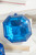 4-5" Jewel Ornament square - Sapphire