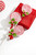 25" Lollipop with Pom Pom Holly Spray - Red/White Stylized