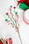 37" Red and Green Ball Curly Spray x5