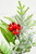 25" Cone Berry Pinecone Spray Close Up