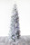 7.5' Flocked Snowcrest Pencil Tree - Multi