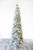 9" Flocked Snowcrest Pencil Pine