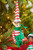12" Knee Hugger - Red Striped Hat