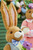 14.25" Bunny W/Eggs Close Up