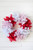 30" Caprico Red/White Wreath