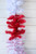 Red And White Color Block Garland