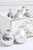 6ct Drop Bright Silver & Silver with Silver Stars