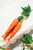 13"H Handcrafted Grass Easter Carrot Bundle - Brown Twine