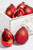 6ct Drop Christmas Red & Red Velvet With Gold Snowflake