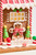 10" Candy Gingerbread House - Close Up