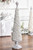 19" Silver Gray Flocked Resin Tree
