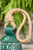 9" Nordic Snowflake Metal Bell Ornament  - Jute Rope Hanger Detail
