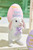 Resin Easter Bunny With Egg - Pink
