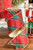 4" x 10 Yard Nutcracker Plaid Dupioni Double Backed Wired Ribbon - Red (Main)