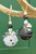 3" Black & White Metal Bell Ornaments