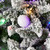 6.5' Snow Kissed Pine Tree with 350 Multicolor LED Lights - Upclose lights