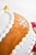 5" Gingerbread Swirl Ball Ornament Close Up
