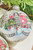 4" Village Scene Glass Ornament - Snowman with fence