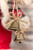18” Plaid Santa with Tree & Bells Figure - Bell Detail