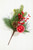 14.5" Red Glitter Pinecone Ornament Spray