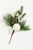 14.5" White Glitter Pinecone Ornament Spray