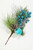 14.5" Aqua Glitter Pine Cone Ornament Spray