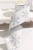 4" x 10 Yard White Velvet with Silver Snowflake Ribbon