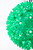 5.5" Twinkling Green Crystal Sphere Close up