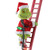 Grinch in Santa Costume on Ladder