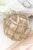 5" Glitter Patterned Glass Ornament  - Gold Option