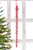 12.5" Glass Icicle Ornament