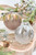 5" Glitter Cascade Glass Ball Ornament