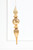 3 Layer 11" Champagne Mercury Glass Finial Ornament