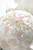 5" Pearl Snowflake Glass Ball Ornament - Close-Up